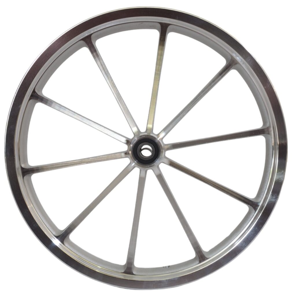 Jante alu 17 » 10 bâtons avec roulements S6204 2RS inox