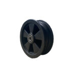 Jante noire pour roue 4.80/4.11×8 avec roulements inox S6204 et entretoise
