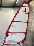 Voile Fin de série 4.5 m² dacron à ris Rouge/Blanc
