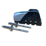 Taquet aluminium clamcleat avec cage et rivets