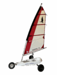MINI MOM Essentiel voile 3.5 m2 à ris Blanc/Rouge