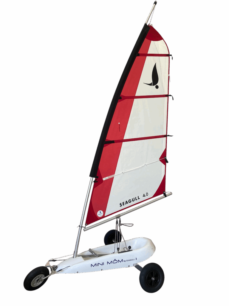 MINI MOM Essentiel voile 4.0 m² à ris Blanc/Rouge