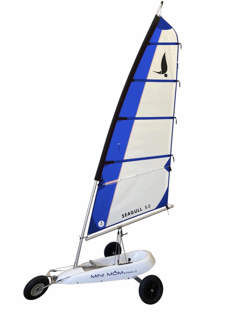 MINI MOM Essentiel voile 5.0 m² à ris Blanc/Bleu