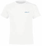 T-shirt SEAGULL Blanc_Logobleu_Devant_Jr Tee-Shirt BLANC KIDS Crazy Ludic Bleu