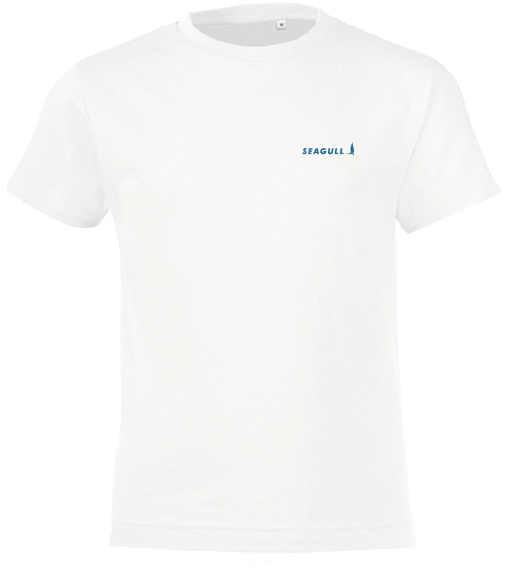 Tee-Shirt BLANC KIDS Crazy Ludic Bleu