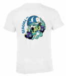T-shirt SEAGULL Blanc_Logobleu_Dos_Jr Tee-Shirt BLANC KIDS Crazy Ludic Bleu