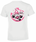 T-shirt SEAGULL Blanc_Logorose_Dos_Jr Tee-Shirt BLANC KIDS Crazy Ludic Rose Taille 12 ans