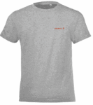 T-shirt SEAGULL gris_Logorrouge_Devant_Jr Tee-Shirt GRIS KIDS Crazy Ludic Vin