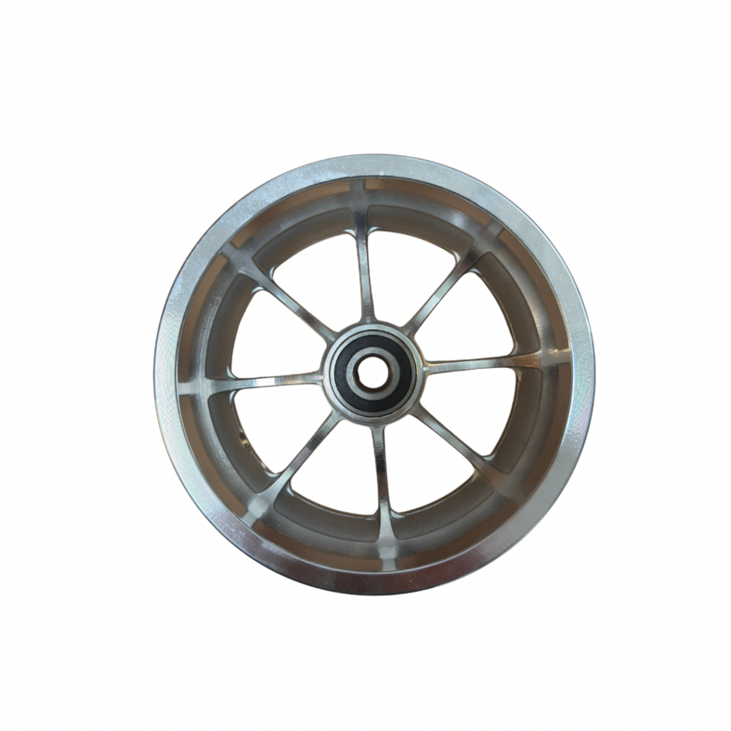 Jante alu 400×8 large 8 batons avec Rlts inox 6204