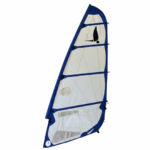 Voile 4,50 M² Dacron à ris Blanc/Bleu