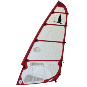 Voile Fin de série 4.5 m² dacron à ris Rouge/Blanc