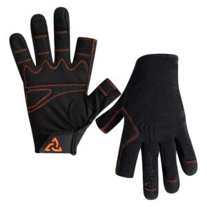 Gants Essentiel Doigts Longs - Adultes- Noir/Solar